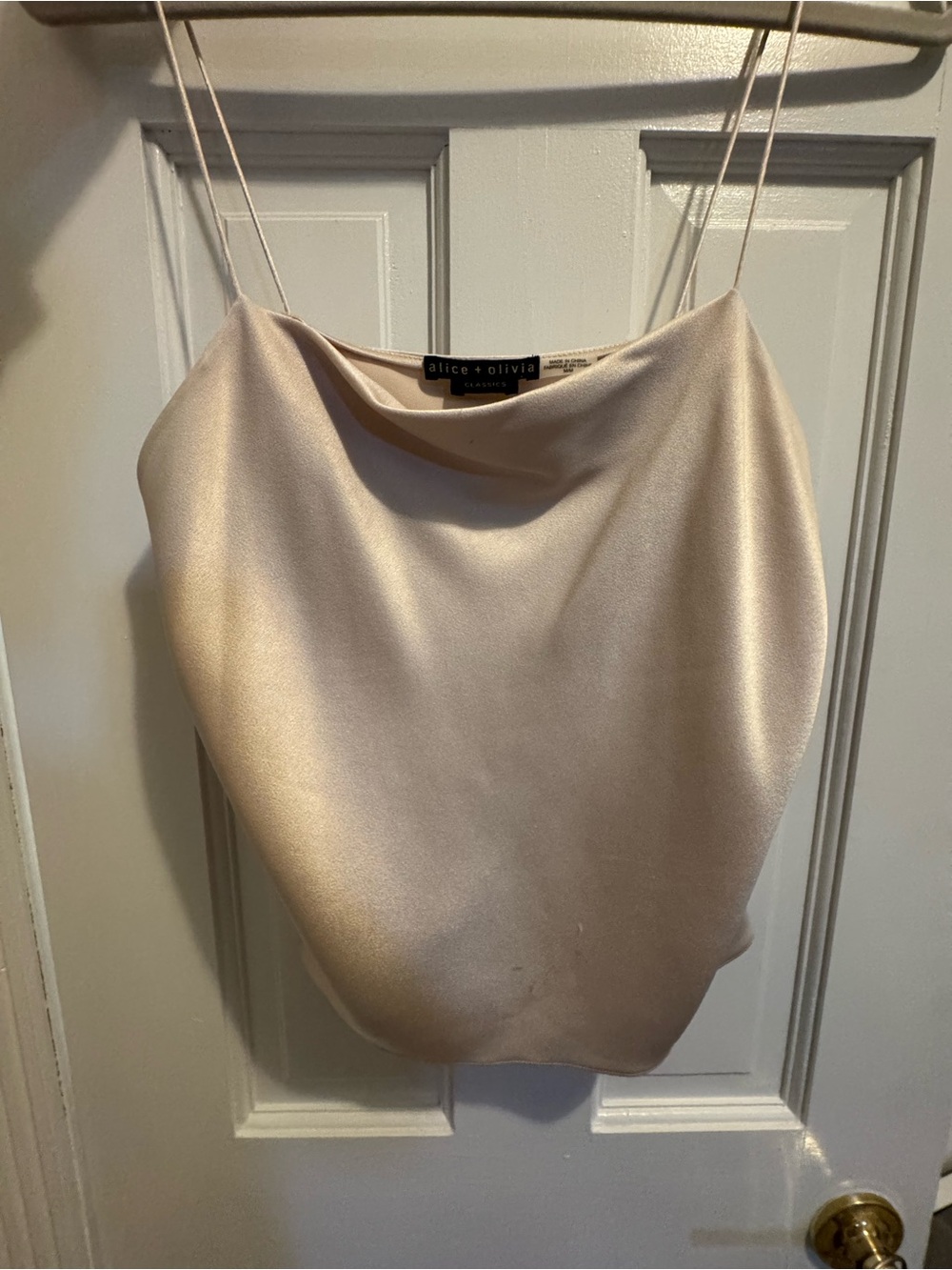 Alice + Olivia Cream/Oyster Color Camisole